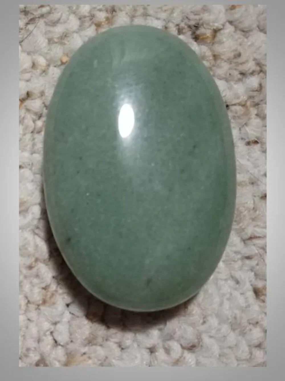 #2 Green Aventurine palm stone  Prosperity Calmness Balance